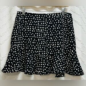 Banana Republic Black & White Polka Dot Skirt Size 4
